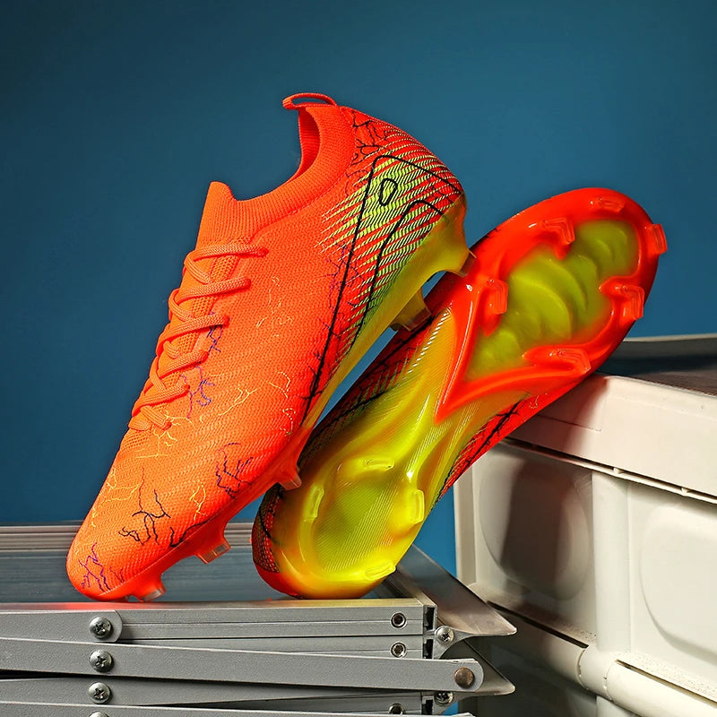 New Men's Football Boots Sneakers FG Soccer Shoes Training Wholesale Top Quality Cleats Non-Slip Drop Shipping Unisex Adult