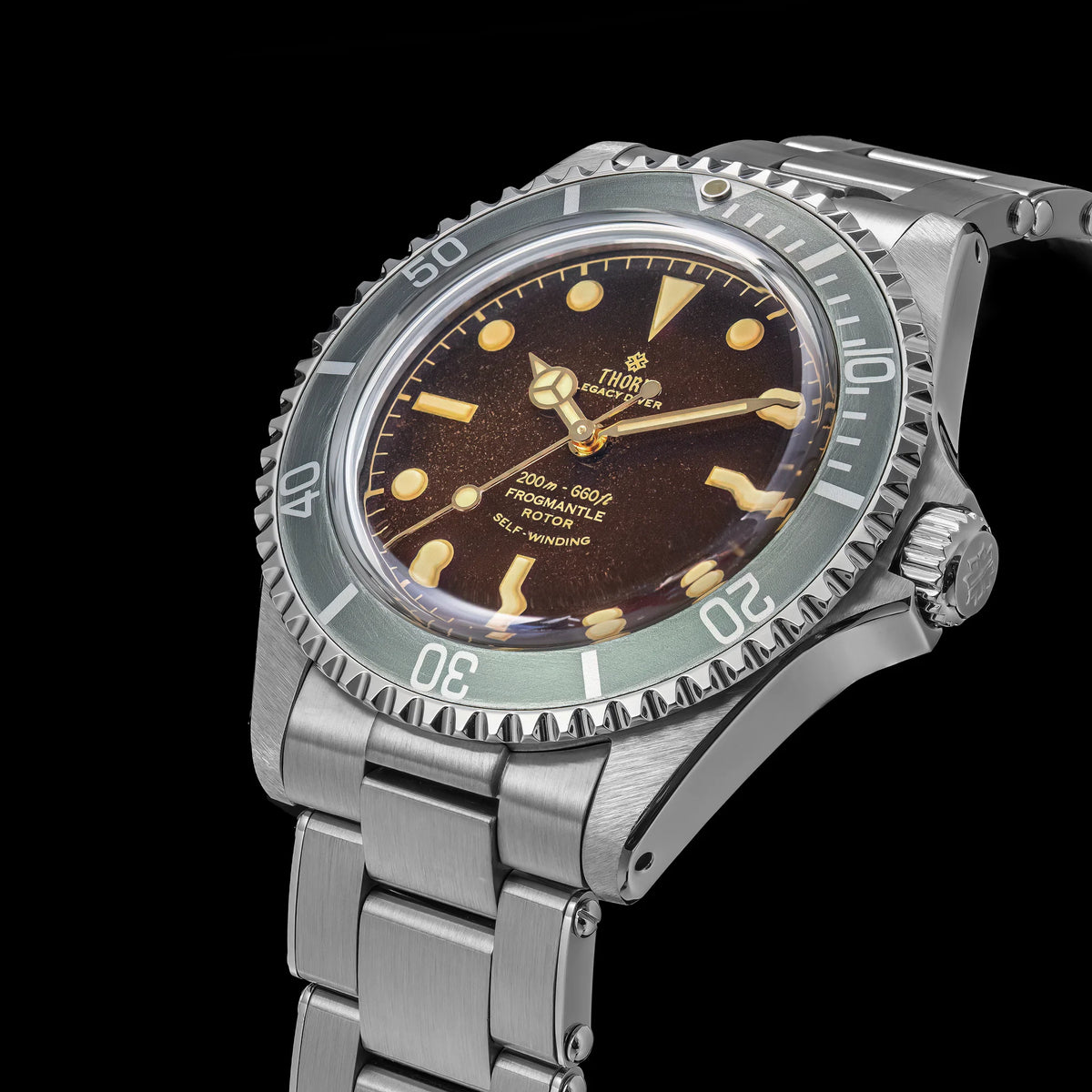 THORN T023 V2 40mm Men Watch 316 Stainless Steel PT5000 Automatic Movement Mechanical Watch Sapphire 200m Waterproof Writwatch