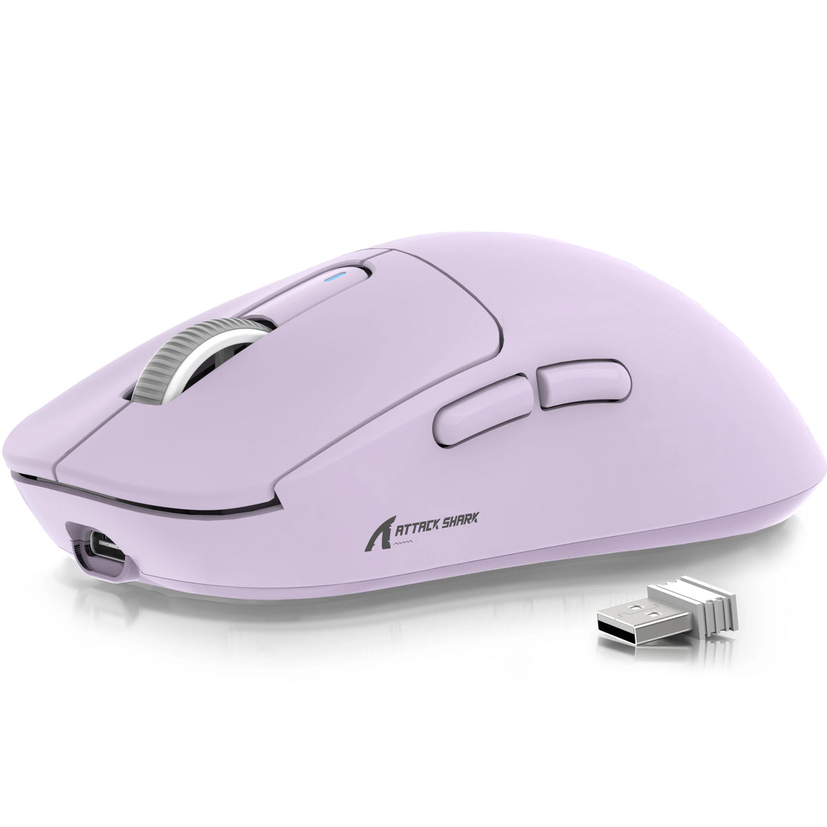 ATTACK SHARK X3 безжична геймърска мишка, сензор PixArt PAW3395, 26K DPI, ултралека 49g, три режима 2.4G/Bluetooth/кабелна връзка, за PC/MAC