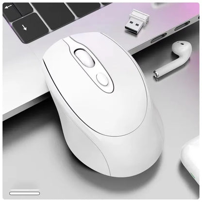 Mouse wireless compatibile Bluetooth 2.4G ricaricabile, mouse wireless per computer USB silenzioso da gaming per PC, laptop, Macbook e tablet