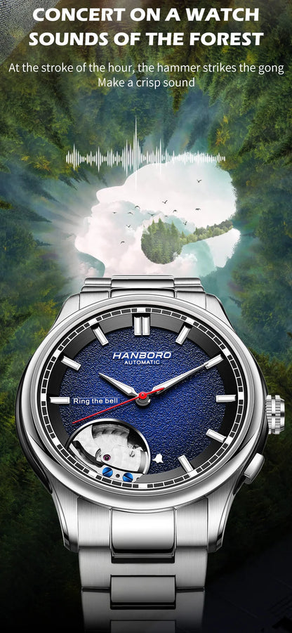 HANBORO Chime Series Modified Movement Men's Personalized Automatic Mechanical Watch