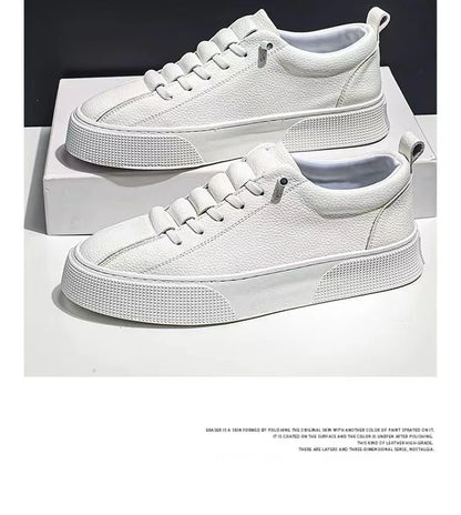 Men Sneakers Casual Shoes Men Flats Zapatillas Hombre Lightweight PU Leather Breathable Shoe Mens White Sports Tenis Shoes