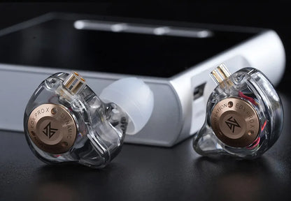 KZ EDX PRO X Wired Earphones HiFi Stereo Bass Earbuds with Detachable Cable, Gaming Sport In-Ear Headphones with Noise Isolation