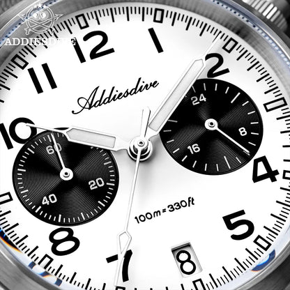Uhr für Männer aus Edelstahl, 316L Edelstahl Gehäuse Form: Rund