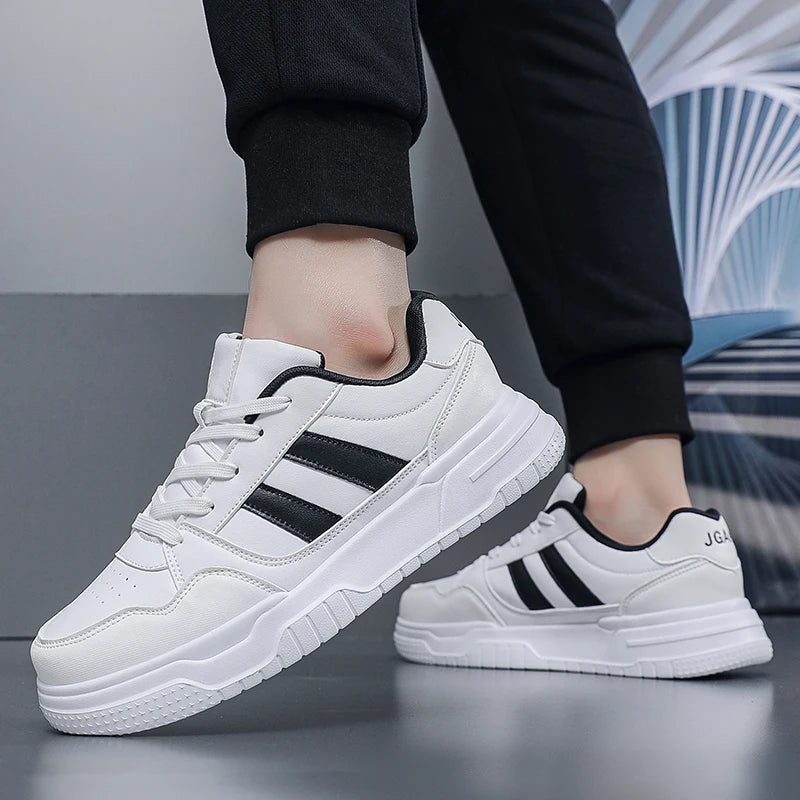 Plus Big Size 50 51 52 Mens Leather Sneakers Casual Sports Shoes Flat Skateboard Shoes Hot Sale For Dropshipping