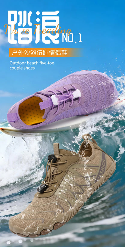 Unisex Water Shoes Quick Dry Aqua Shoes Anti-slip Barefoot Beach Sneakers for Men Women Swimming Surfing Wading Outdoor Sports
