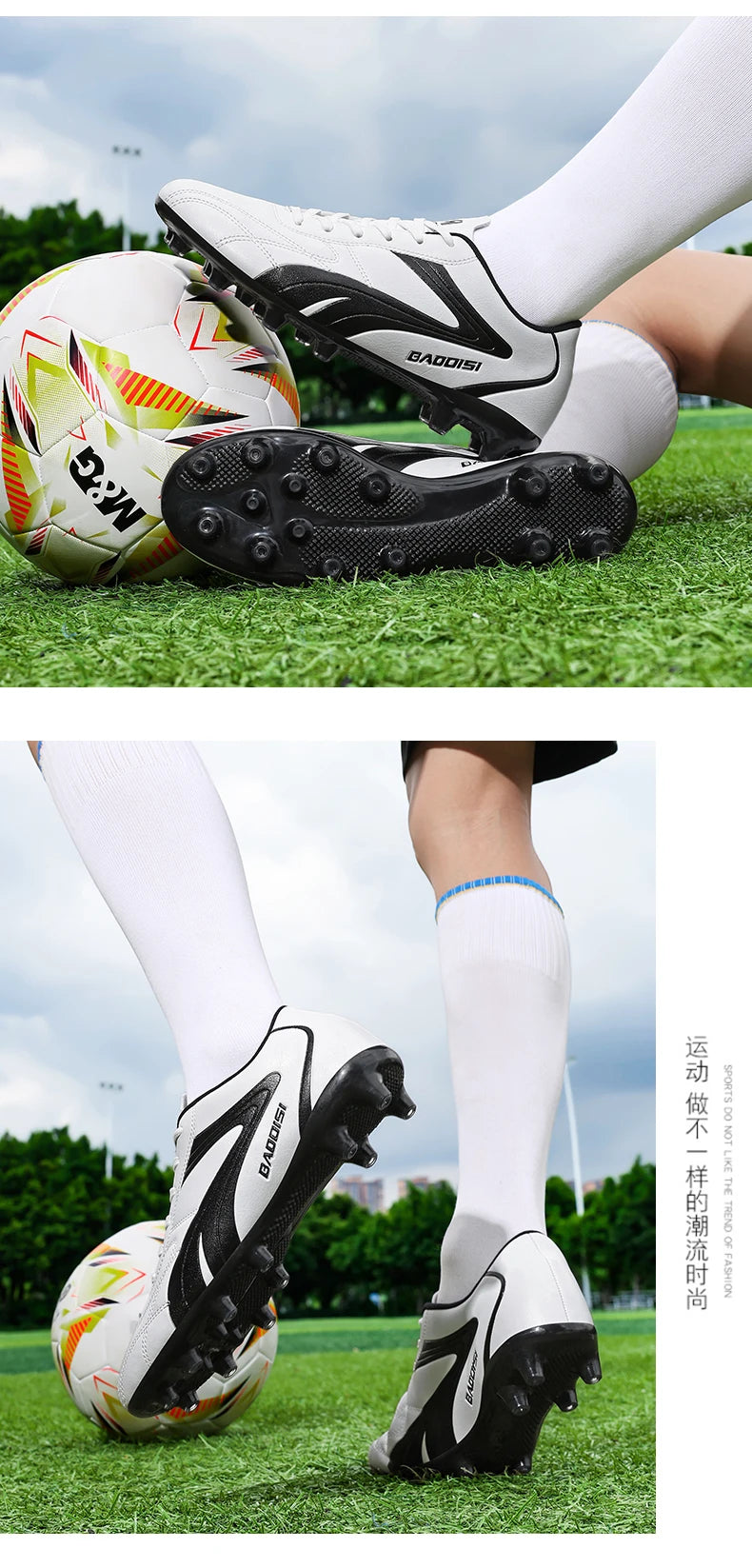New Professional Men Soccer Shoes Adult Football Sneakers Indoor Futsal Ultralight Non-Slip Sport Wear-Resistant Footboot Boots