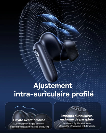 Baseus Inspire XP1 Wireless Bluetooth 6.1 ANC Earbuds – -50dB Adaptive Noise Cancelling, Dolby Audio, 6 Mic ENC, Sound by Bose Premium TWS Earphones