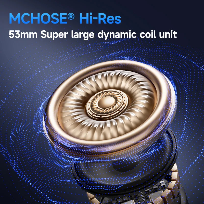 MCHOSE V9 Pro Wireless Gaming Headset with Microphone, Bluetooth Three Mode Gamer Headphones, ANC Noise Cancelling PC Gaming Headset
