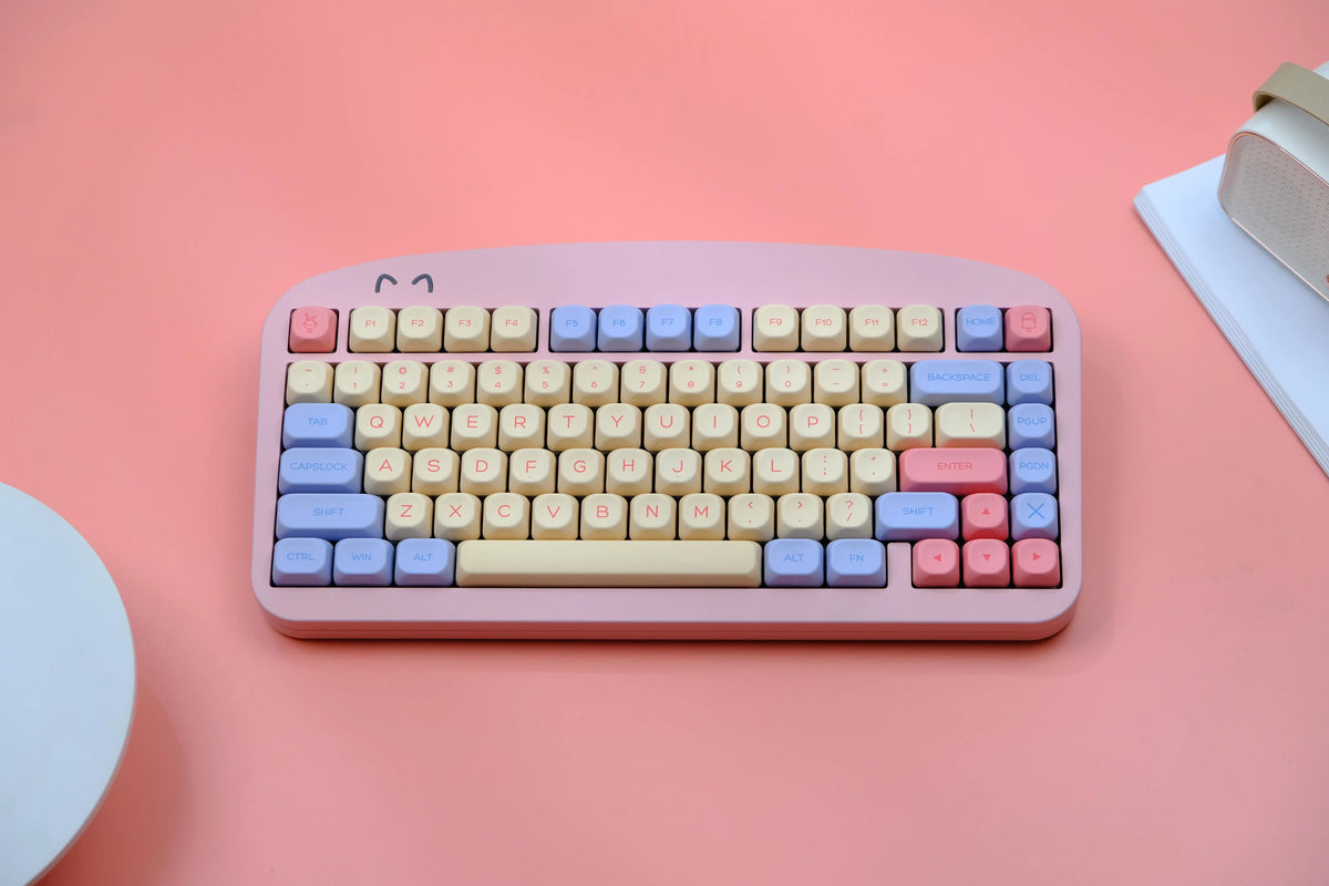 141 keys Marshmallow KOA Keycap PBT DYE Sublimation MOA Keycaps ISO 7U Japanese Korean Russian Key Caps For Mechanical Keyboard
