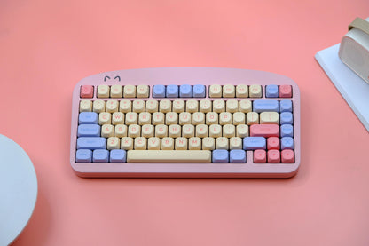 141 keys Marshmallow KOA Keycap PBT DYE Sublimation MOA Keycaps ISO 7U Japanese Korean Russian Key Caps For Mechanical Keyboard