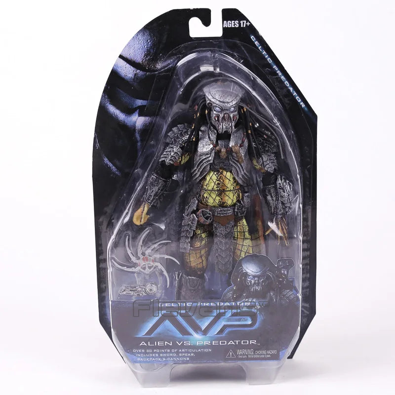 NECA AVP Alien vs. Predator Chopper Celtic Scar Predator 7" akční figurka s pohyblivými klouby, modelová hračka
