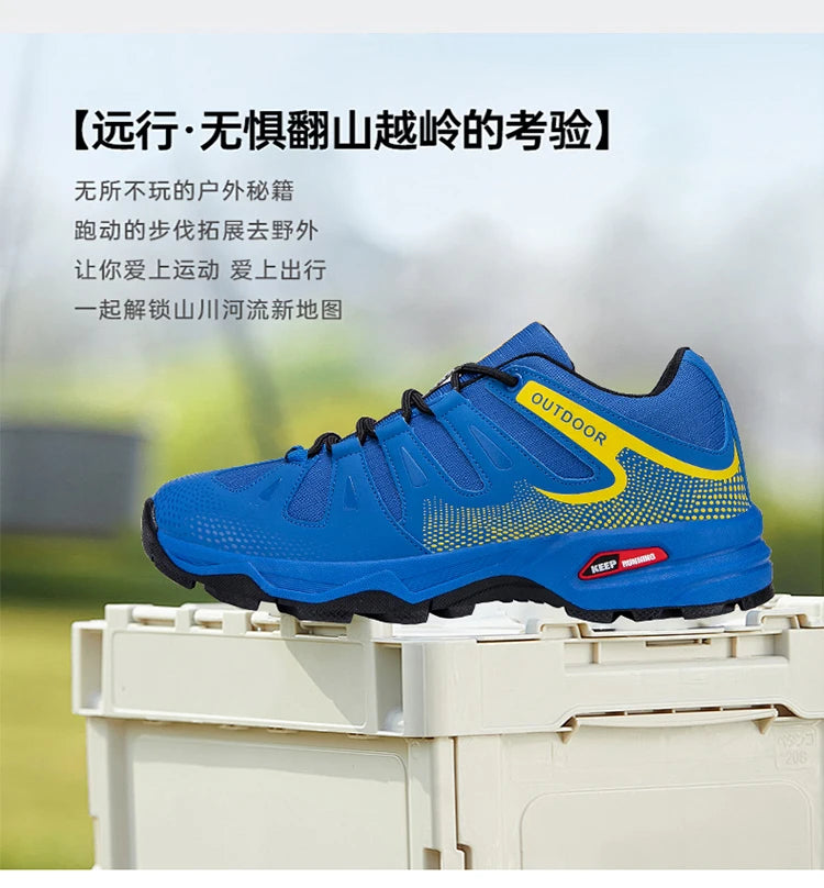 New Outdoor Men's Shoes Men's Anti Slip mountaineering Shoes Travel Hiking Adventure Footwear Fashionable Casual Sneaker