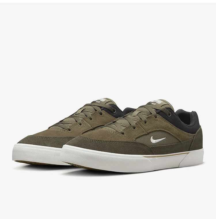 Nike Authentic SB Malor Men's Low-Top Lace-Up Wear-Resistant Sports Sneakers FV6064-100