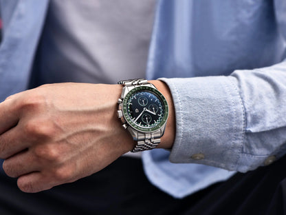 PAGANI DESIGN Top Luxury Men's Quartz Watch Business Elite VK67 Stainless Steel Sapphire Glass 100m Dive Calendar Luminous Watch