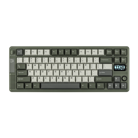 EPOMAKER RT85 75% ANSI US Layout Creamy Gasket Wired/BT/2.4Ghz Wireless Mechanical Keyboard with Joystick & DIY Screen 8000mAh