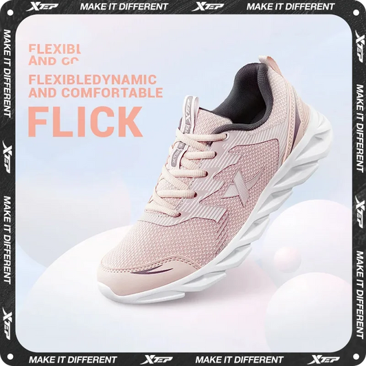 Xtep Women's Running Shoes New Fashion Lightweight Sneakers for Women Breathable Cushioning Sports Shoes Female 879318110073