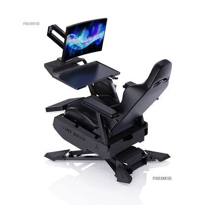 Zero Gravity Gaming Chair Ergonomic Office Chair, Multifunctional Computer Chair with Reclining Cockpit Design, Comfortable Office Gaming Chair