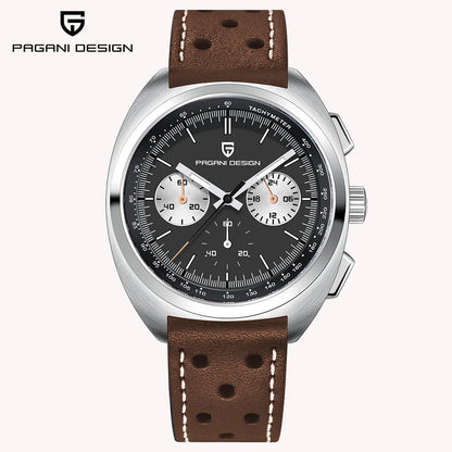 Pagani design2026fashion men's quartz watch top brand luxury sapphire VK63 men's chronograph all-steel diving relógios masculino