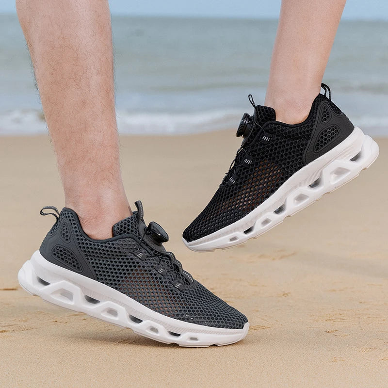2026 Men Women Quick-Dry Wading Shoes Water Breathable AquaIn Upstream Antiskid Outdoor Sports Wearproof Beach Sneakers 39-46