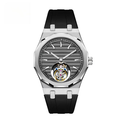 Raymondoya Men Flying Tourbillon Movement Mechanical Automatic Luxury Watches Wristwatches Skeleton Watch Brand For Man Sapphire