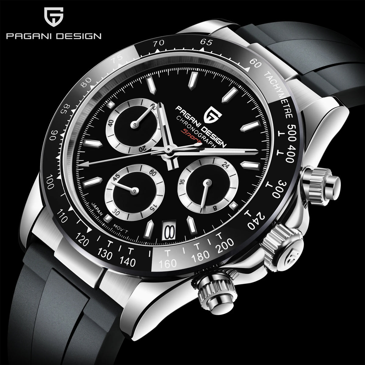 2026 New PAGANI DESIGN PD-1664 Meteorite Dial Fashion Men Quartz Wristwatches 100M Sapphire Glass Chronograph relogio masculino