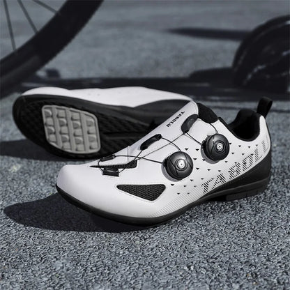 Lock-Free Cycling Shoes Flat Pedal Shoes Men Bike Cleat Sneaker MTB Bicycle Biking Women Breathable Indoor Boots