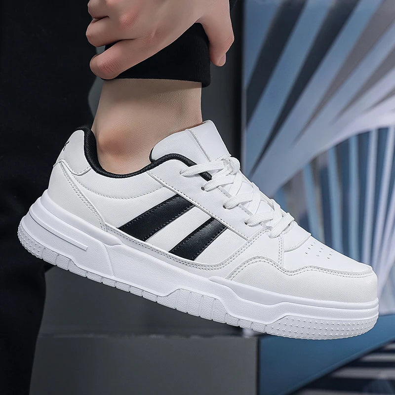Plus Big Size 50 51 52 Mens Leather Sneakers Casual Sports Shoes Flat Skateboard Shoes Hot Sale For Dropshipping