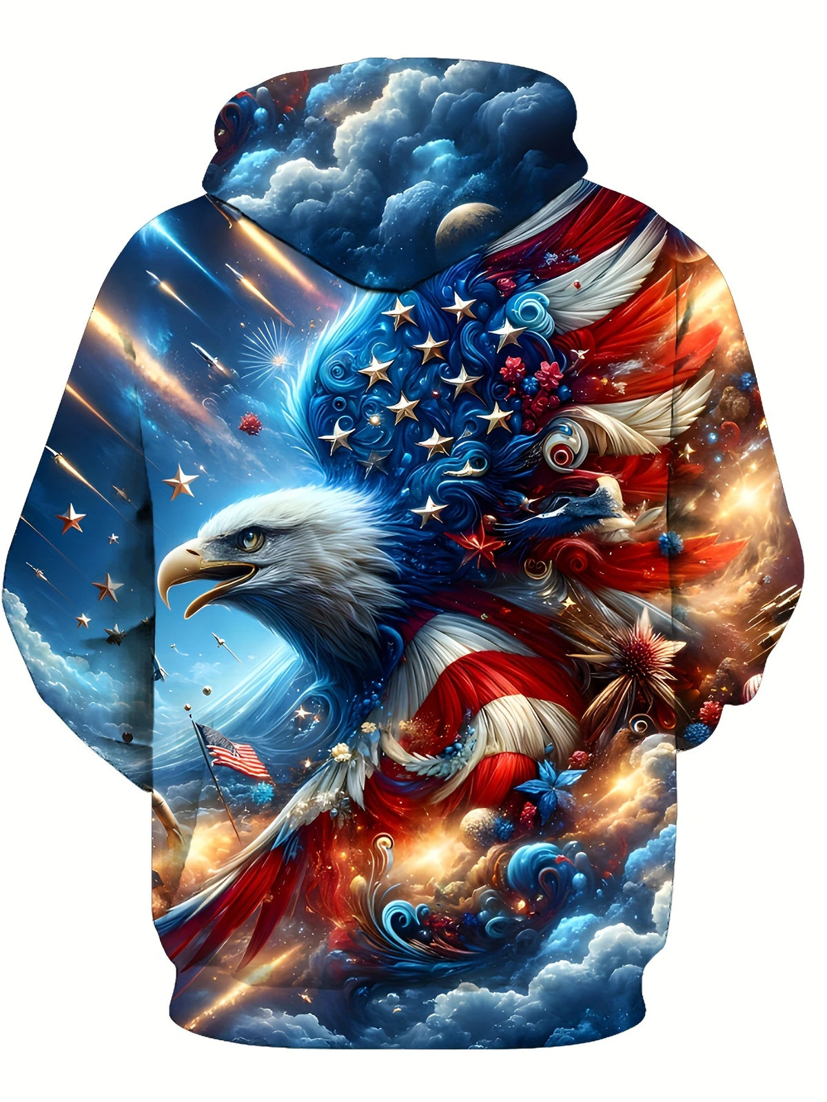 2025 Fashion Cool Eagle Men's Hoodie 3D Printed Hoodies Edition Trend American Eagle Men's Sportswear Kids Casual Unisex Pullover