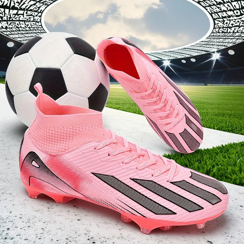 New Men Soccer Shoes Adult Non-Slip Football Boots Cleats Boys Ultralight Sport Sport Outdoor Comfortable Training Match Grass
