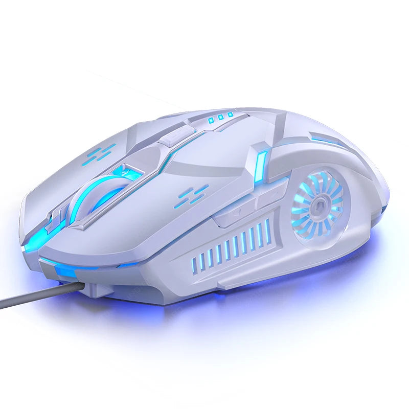G5 Wired Gaming Mouse RGB Backlight 3200 DPI Silent USB Mouse with 6 Buttons, Ergonomic Gaming Mouse for PC Laptop Computer