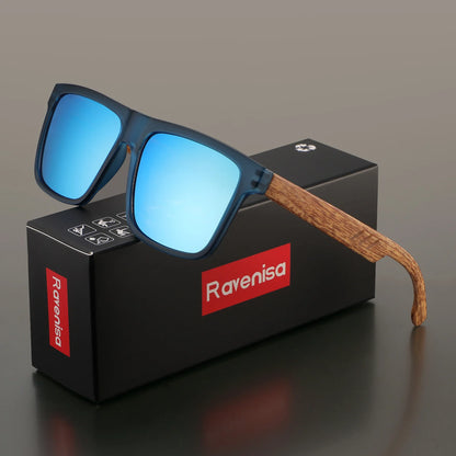 Ravenisa Fashion Vintage Square Frame Sunglasses Men Women Fishing Driving Man Luxury Brand Designer Sun Glasses UV400 Eyewear