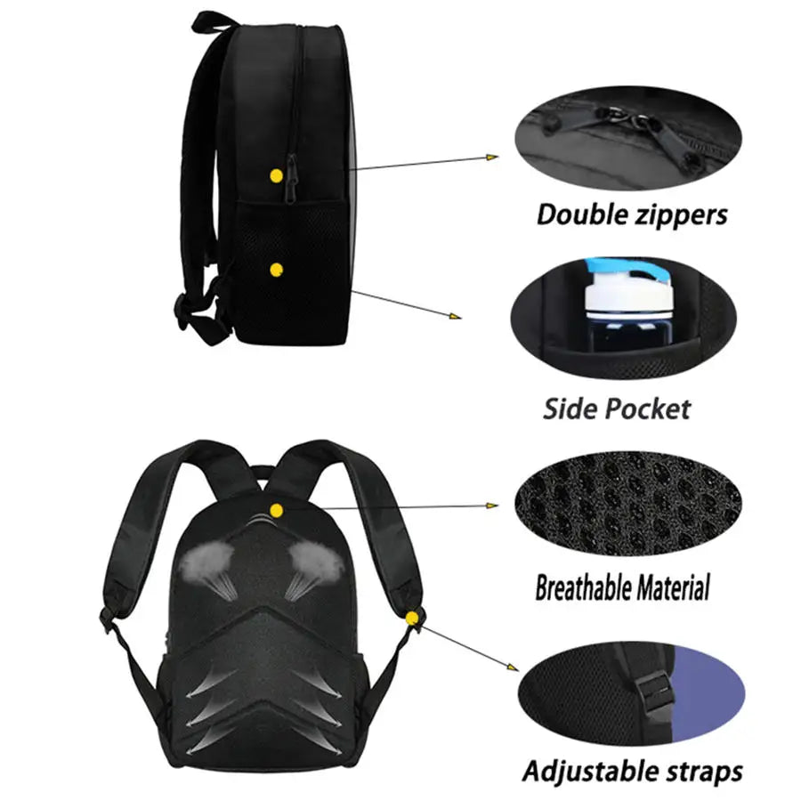 Conjunto FORTNITE leve de 3 peças: mochila com bolso frontal, lancheira e estojo, com porta-chaves 3D impresso grátis, para meninos, meninas e crianças dos 5 aos 10 anos