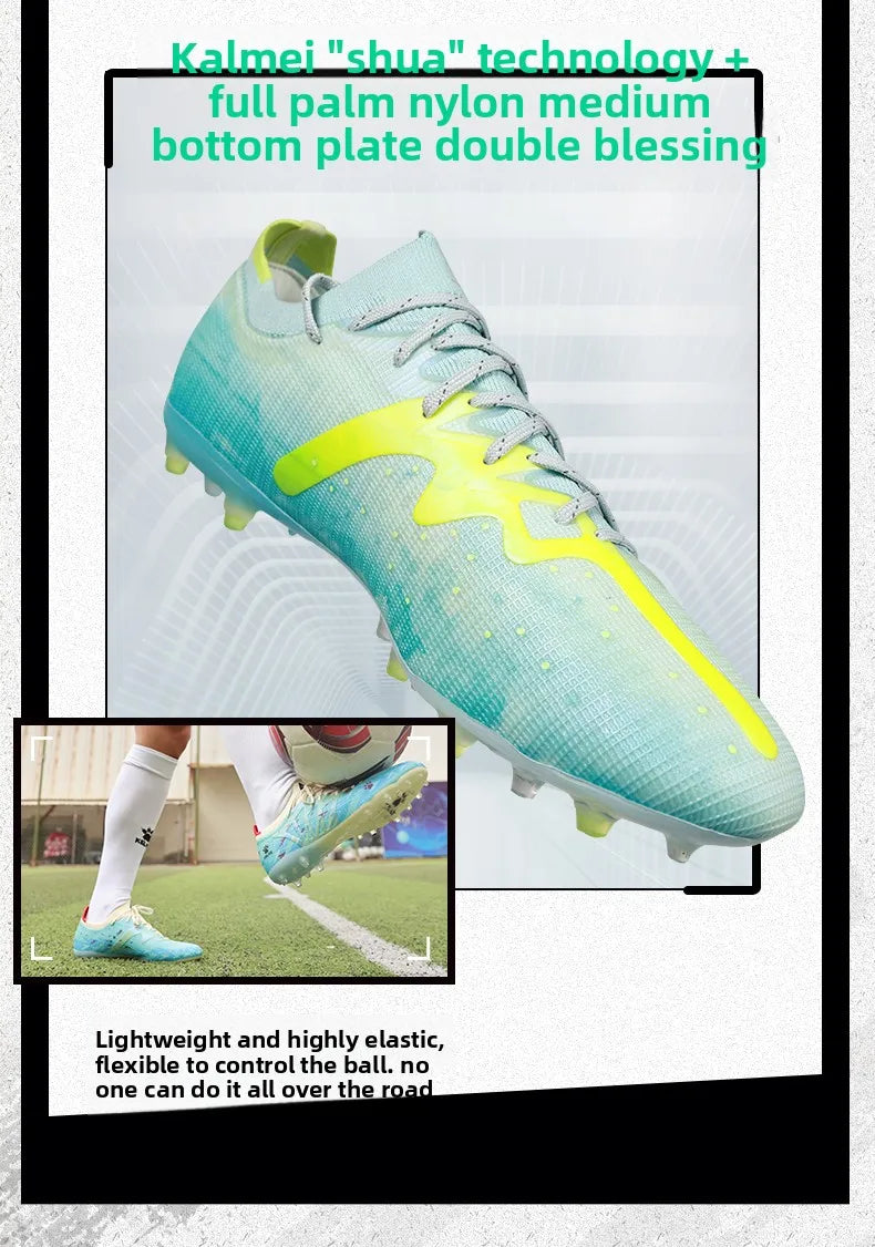 Kelme Men's Professional Football Shoes Youth And Children's Mg Training Football Boots Indoor Anti Slip Football Shoes