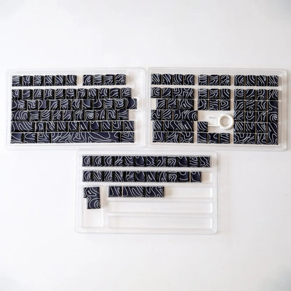 KYOMOT 135 Keys PBT Side Print Keycap Double Shot Cherry Profile Shine Through Keycaps for MX Switch Games Mechanical Keyboard