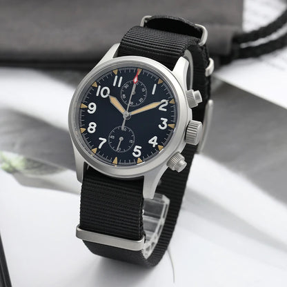 Militado ML1868 Watch - VK61 Quartz Movement 100m Waterproof Watches Men Stainless Steel Chronograph Sapphire Crystal Wristwatch