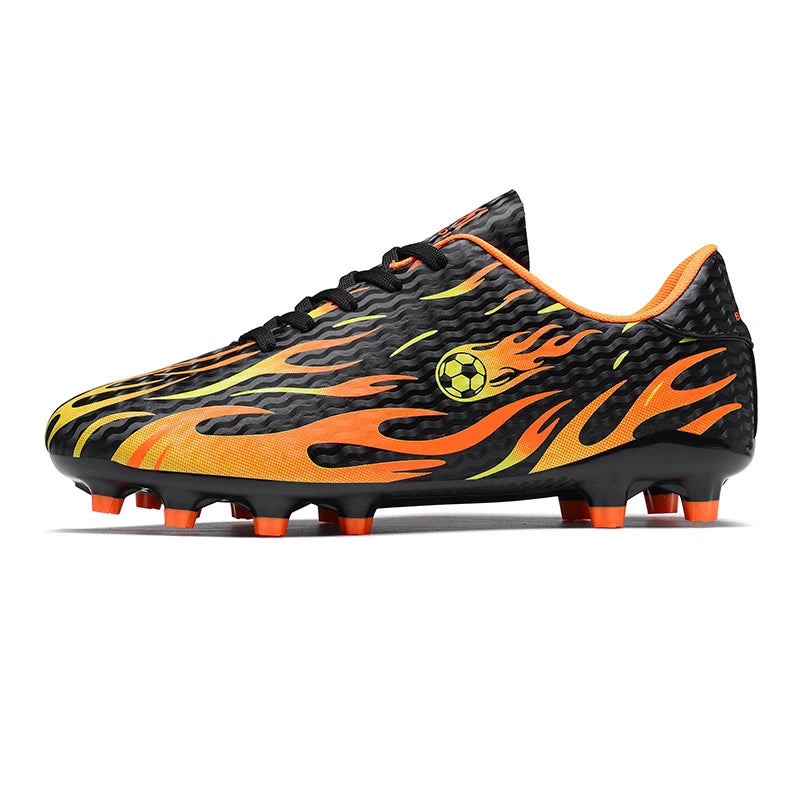 Kids Professional Football Boots Men Soccer Shoes Low-top Ankle Support Sports Youth Match Training Football Non-slip Durable
