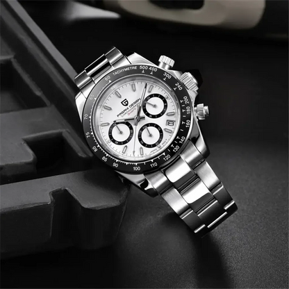 New PAGANI DESIGN PD1644 Luxury Men's Quartz Watch Automatic date Wristwatches Sport 100m Waterproof Chronograph Men Gift