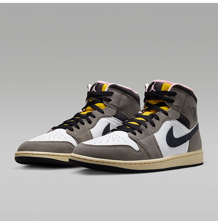 Nike genuine JORDAN men's mid top cushioned classic lightweight sports shoes HQ2011-100