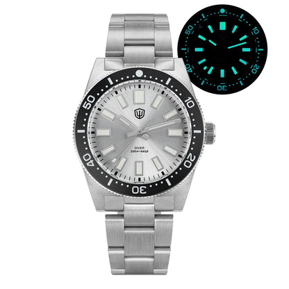 WATCHDIVES WD1965 V2 Men’s Luxury Dive Watch VH31 Quartz, Sapphire Crystal, Stainless Steel & 200M Water Resistant