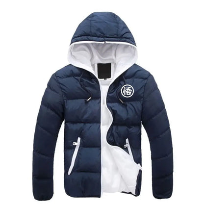 2026 Dragon Ball GOKU Anime Print Autumn And Winter Men's New Six-color Cotton-padded Warm Zipper Jackets Casual Fashion Coats, Produit gaming premium Fraquane, équipement gamer