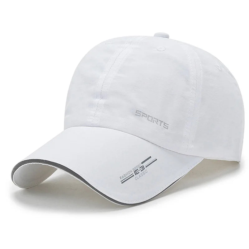 Quick Drying Solid Baseball Cap, Sunscreen Breathable Adjustable Cycling Hiking Fishing Sports Trucker Hat For Women & Men