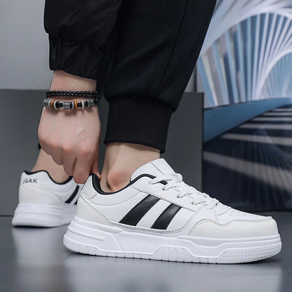 Plus Big Size 50 51 52 Mens Leather Sneakers Casual Sports Shoes Flat Skateboard Shoes Hot Sale For Dropshipping
