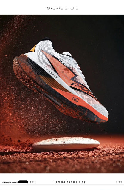 Men's Sports Shoes Carbon Plate Running Shoes Male Marathon Sneakers Racing Shock-absorbing Athletics Training Shoes for Women