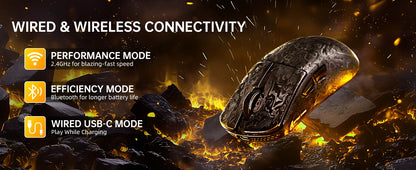 ATTACK SHARK R11 ULTRA brezžična gaming miška iz ogljikovih vlaken, 8000Hz, PAW3950MAX, 42000DPI, lahka 49g, 20000FPS, Nordic 52840