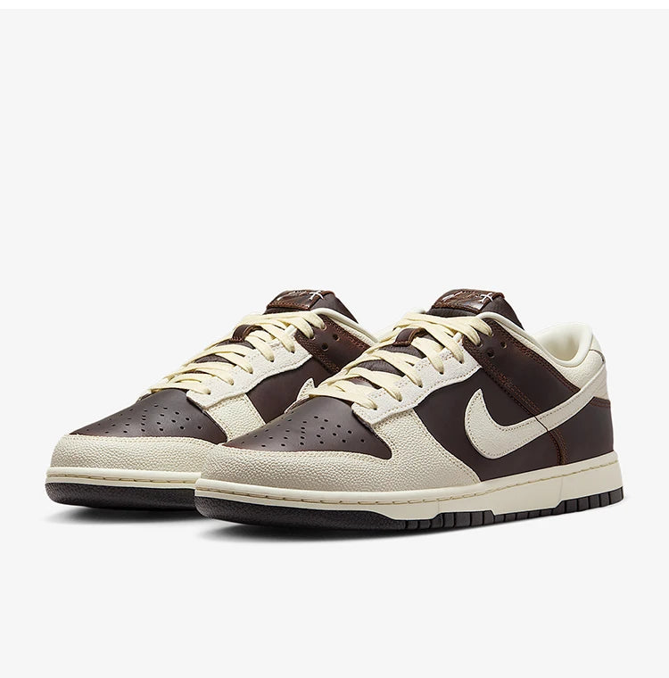 Nike Authentic Dunk Low Men's Durable Classic Leather Breathable Sneakers IH7333-200