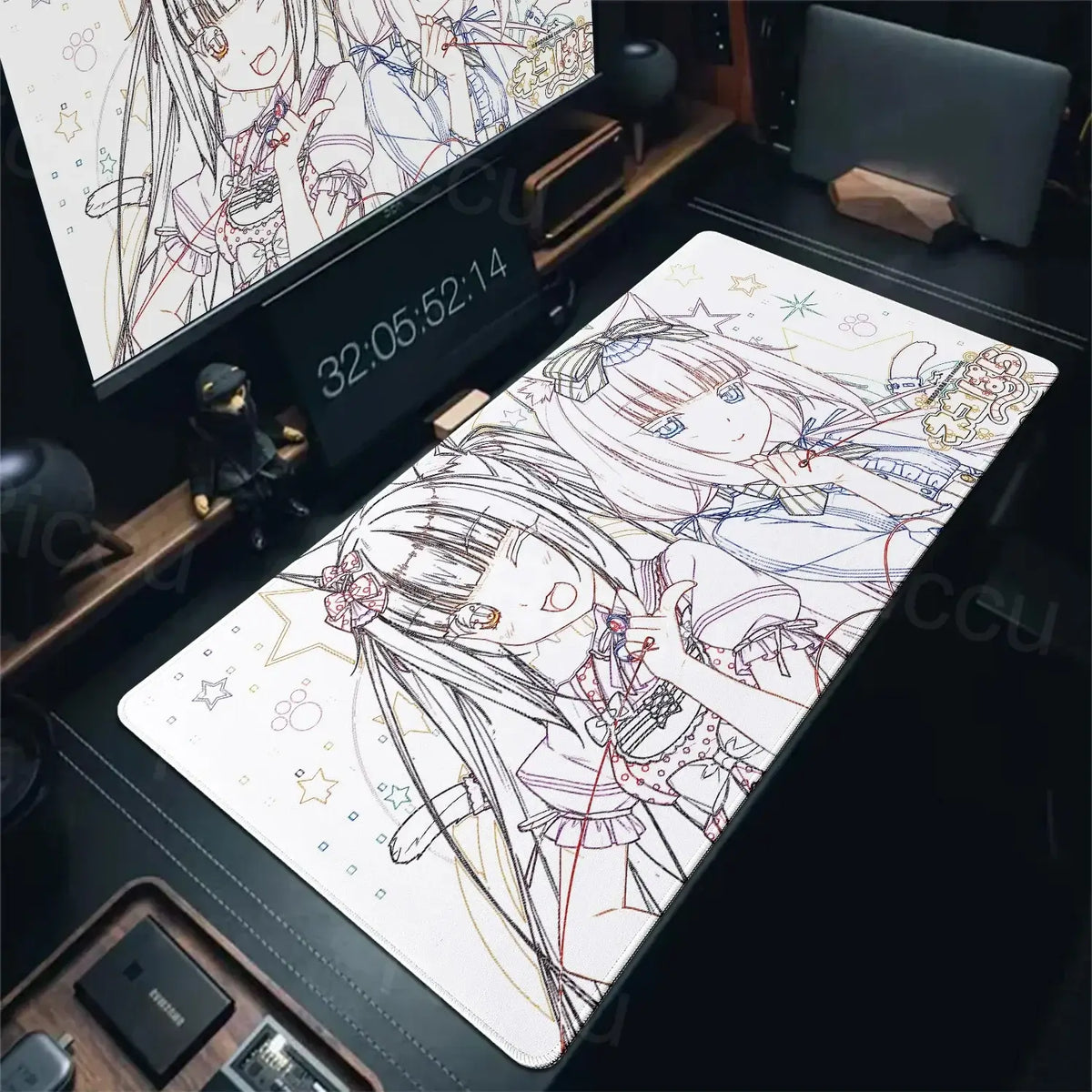 Nekopara XXL Home HD Computer Computer Desk Mouse Anime Large Mouse Pad Office Laptop Computer Desktop mat Game Accessories Tech