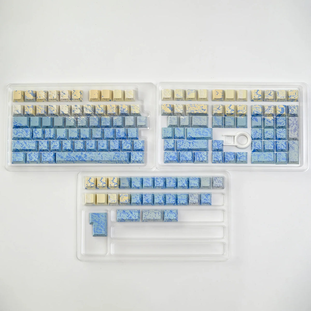 KYOMOT 135 Keys PBT Side Print Keycap Double Shot Cherry Profile Shine Through Keycaps for MX Switch Games Mechanical Keyboard