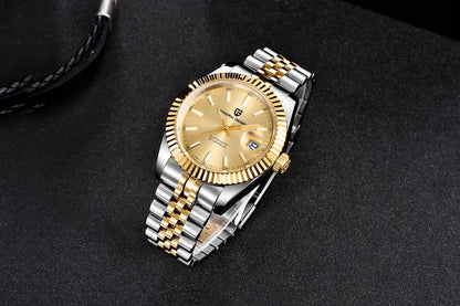 2026 New PAGANI DESIGN Watches Luxury Gold And Silver Mechanical Watches For Men Stainless Steel Sapphire Mirror Automatic Watch
