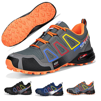 Men Waterproof Hiking Shoes Wear-Resistant Outdoor Shoes Leather Hiking Hunting Tactical Sports Shoes Men
